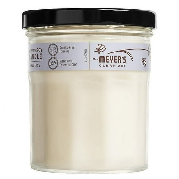 MRS MEYERS cLEAN DAY Soy Aromatherapy candle, 25 Hour Burn Time, Made with Soy Wax and Essential Oils, Lavender, 49 oz