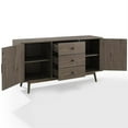 thumbnail image 3 of Crosley Lucas Wooden Mid-Century Modern Sideboard in Gray, 3 of 16