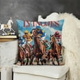 thumbnail image 2 of YINGXI Roses Throw Pillow Cover,Kentucky Race Sport Decoration for Indoor Outdoor 18x18in, 2 of 5
