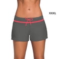 thumbnail image 2 of Toystoory Traje de baño Banda con cordón Secado rápido Diseño simple de cuatro esquinas Pantalones cortos casuales suaves Traje de baño Deportes acuáticos gary rojo 3XL, 2 of 6