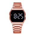 thumbnail image 1 of Reloj LED con banda de acero de metal, reloj electrónico cuadrado de moda para estudiantes, reloj táctil para hombres y mujeres, 1 of 6