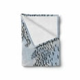 thumbnail image 2 of Travel Soft Flannel Fleece Blanket, Airplane in the Sky with Doves Bird Hummingbird Flock Adventure Vacation, Cozy Plush for Indoor and Outdoor Use, 60" x 80", Pale Blue Black White, by Ambesonne, 2 of 6