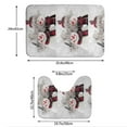 thumbnail image 3 of Yiaed Christmas Snowman With Hat Print Bathroom Mat Set 2 Pieces Mat Anti-Skid Pad Ultra Soft and Absorbent Bathroom Bath Mat Contour Bath Rugs for Toilet Base, 3 of 6