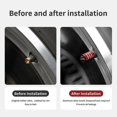 thumbnail image 3 of Car Tyre Valve Cores Auto Universal Valve Protection Covers Car Accessories For Ford Focus Fiesta Ranger Mondeo Kuga Escape Eco-motor Vehicle Wheel P, 3 of 5