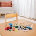 thumbnail image 2 of Set de tren de juguete Melissa & Doug Wooden Farm con 3 coches Melissa & Doug NA, 2 of 9