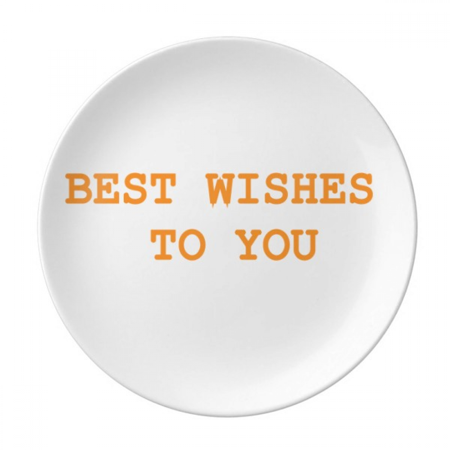 

Bestwishes Plate Decorative Porcelain Salver Tableware Dinner Dish