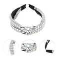 thumbnail image 3 of Unique Bargains 1 Pc Elegant Wide Headbands for Women Silver Tone, 3 of 6