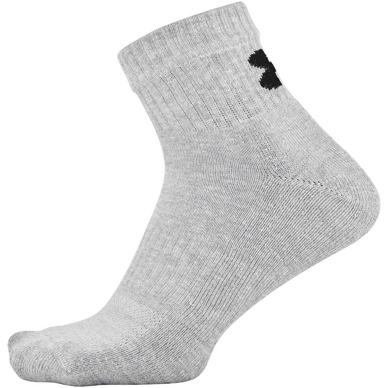 Under Armour Adult Cotton Quarter Socks 6-Pairs Shoe Mens 