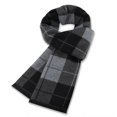 thumbnail image 3 of Bufanda cálida de cachemira para hombre, suave, cálida, elegante, a cuadros, de lujo, 3 of 5