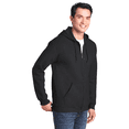 thumbnail image 2 of Gildan Heavy Blend Zip Up Hoodie, Midweight Hoodie, Fleece Hooded Sweatshirt, Black, XL, 2 of 5