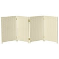 thumbnail image 2 of Red Lantern 2 ft. Short Woven Fiber Folding Screen - Cream - 4 Panel, 2 of 7