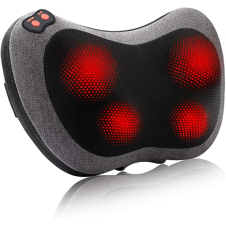  Eazfy Back Massager with Heat, 3D Deep Tissue Kneading Shiatsu  Neck and Back Massager for Back Pain, Massagers for Neck Back Shoulder Leg  Foot, Full Body Muscle Pain Relief at Home
