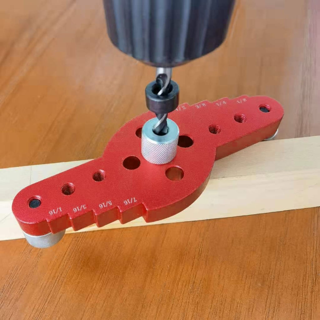 Vertical Pocket Hole Drilling Jig Woodworking Dowelling Jig Locator Wood Dowel Drill Guide Puncher Positioner Tools