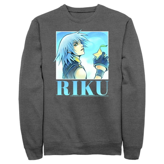 Men's Kingdom Hearts 1 Sora's Best Friend Sweatshirt Charcoal Heather 3X Large