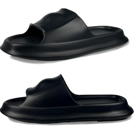 

Pillow Slippers for Women and Men Bathroom Slippers Cloud Slides for Women Indoor Outdoor Non Slip Quick Drying Pillow Slippers for Women and Men House Slides Shower Shoes Thick Sole Great Gift