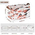 thumbnail image 5 of Floral and Butterfly Design 16.9x11.4x10in Foldable Open Home Storage Bins Durable Water Resistant Shelf Baskets, 5 of 8