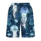 thumbnail image 5 of Puntoco Pantalones Cortos Con Estampado Hawaiano Para Hombre, Pantalones Cortos Con Bolsillo Y Cordón, Color M, 5 of 5