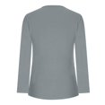 thumbnail image 4 of bnaln Womens Tops Fall Long Sleeve T Shirts V Neck Dressy Casual Pullover Henley Shirts Loose Fit Button Up Tunic Tops Blouses Pleated Tshirts Going Out Tops for Leggings, 4 of 4