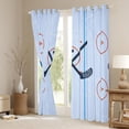 thumbnail image 3 of Homewish Boys Ice Hockey Print Blackout Curtains Set of 2 (52x84 Each),Sport Theme Window Curtains,Ball Gamer Curtains and Drapes,Super Cozy Room Decor, 3 of 6