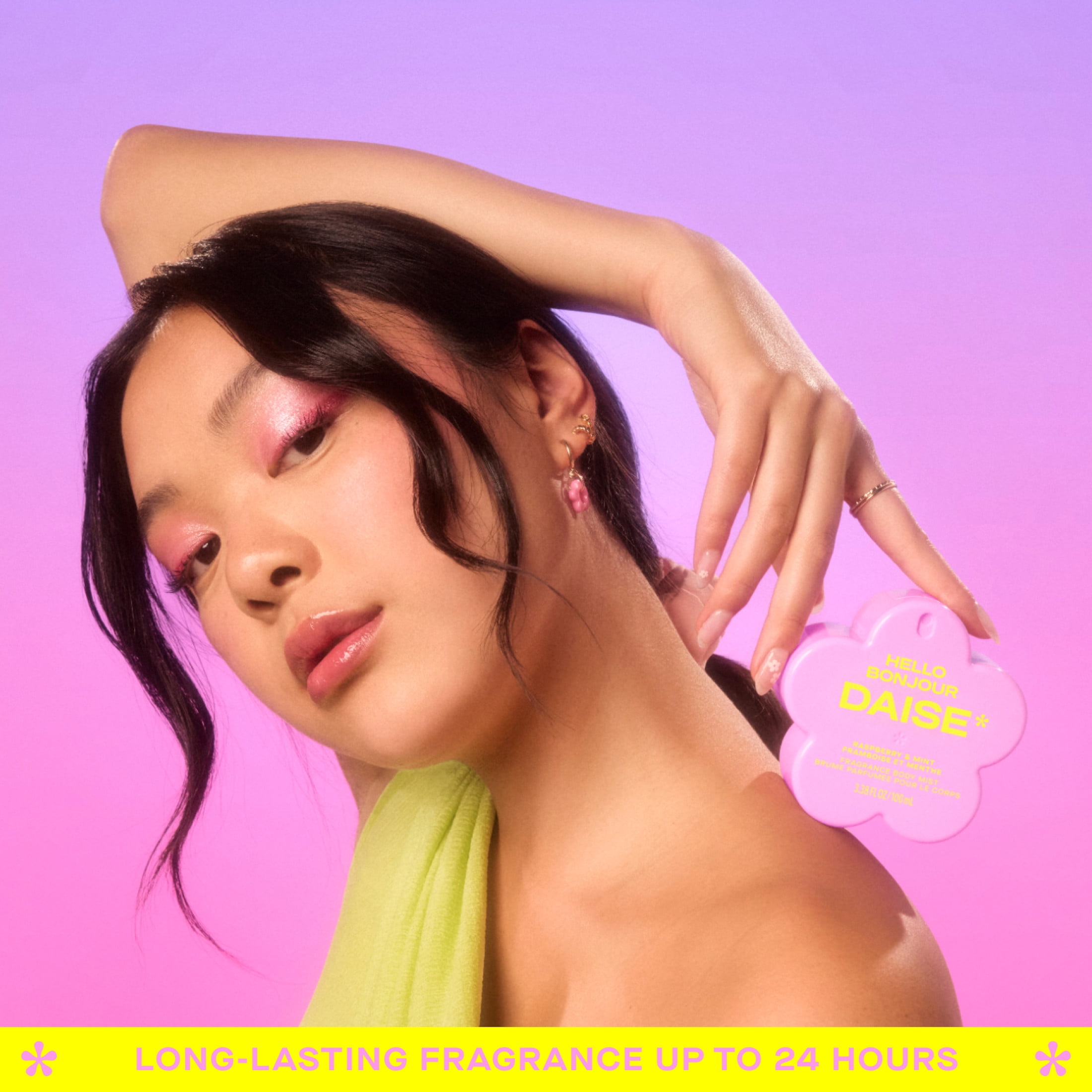 DAISE Hello Daise Fragrance Body Mist in Raspberry & Mint, 3.3 fl oz/100 mL, body mist, spritz, spray