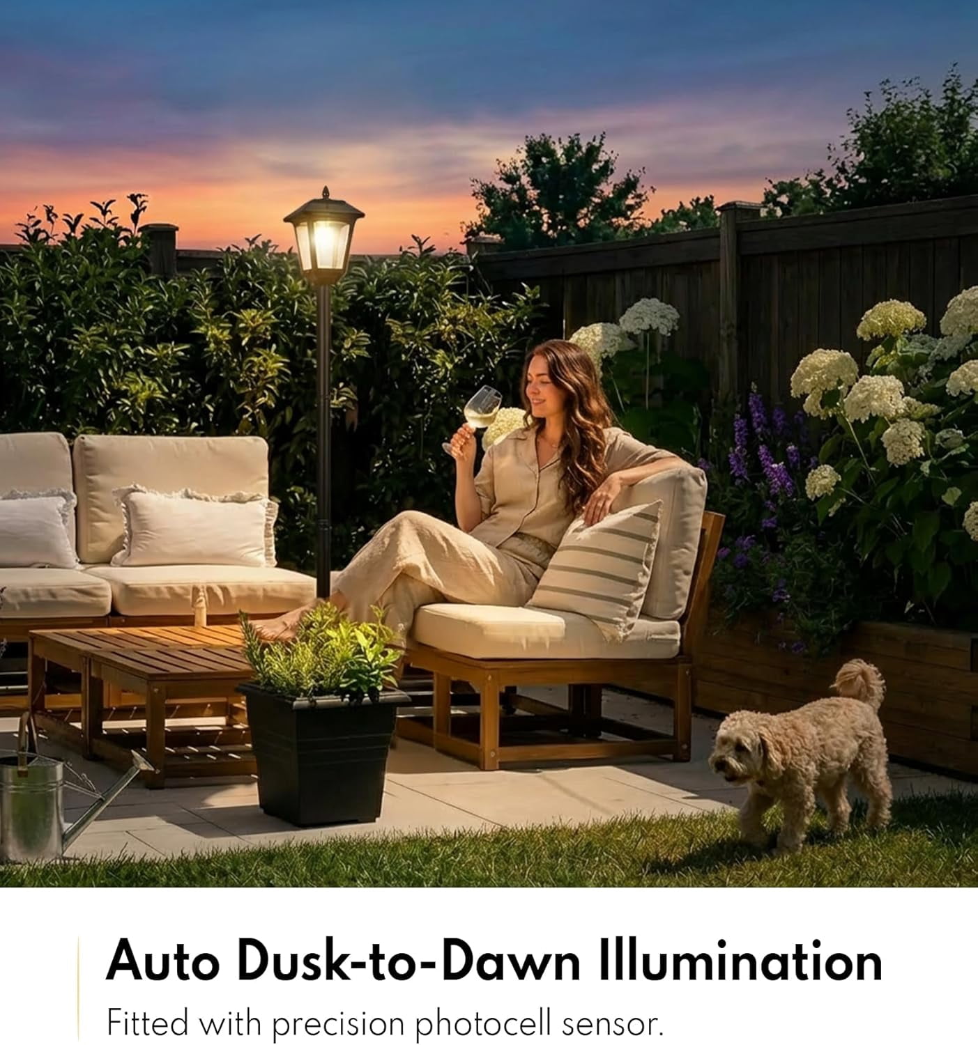 72" Solar Lamp Post with Planter, Waterproof Solar Outdoor Light for Backyard, Garden & Patio, Outdoor Post Light for Pathway, Driveway, Yard & Front Yard Decor