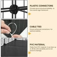 thumbnail image 3 of Dextrus 2-Tier Cat Cage,Indoor Pet Cage,DIY Pet Playpen Metal Kennel for 1-2 Cats, Ferrets, Chinchillas, Rabbits, Small Animals, Kittens,Travel and Camping,28"L x 28"W x 28"H,Black, 3 of 6