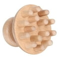 thumbnail image 2 of Wooden Massage Brush Mushroom Shaped Hairbrush for Scalp Relax Scalp Massager Hair Care, 2 of 8