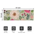 thumbnail image 5 of Vibrant Pioneer Flower Pattern Door Rugs,Washable Non Slip Door Mats Indoor,Decorative Door Mats,Entry Mat Indoor for Entrance,Bedroom,Kitchen,Bathroom,16"x47", 5 of 6