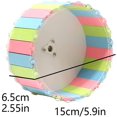thumbnail image 2 of Jouet de Roue de Hamster, Roue d'Exercice de Hamster, Roue de Hamster, Roue d'Exercice de Hamster Silencieux (1pcs, Multicolore), 2 of 4