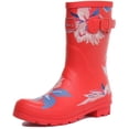 thumbnail image 6 of Joules Molly Welly Women's Floral Mid Height Boots In Red Size 7, 6 of 6
