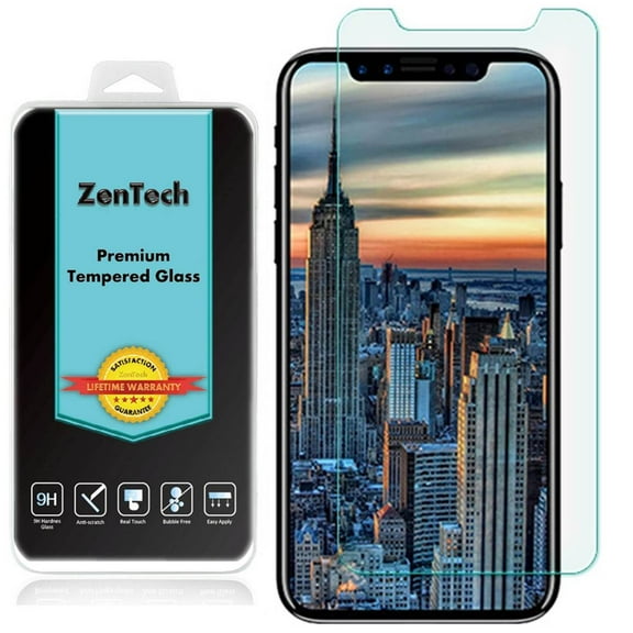 [3-Pack] iPhone XS SuperGuardZ Tempered Glass Screen Protector, 9H, Anti-Scratch, Anti-Bubble, Anti-Fingerprint