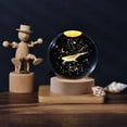 thumbnail image 1 of Base luminosa de madera 3D tallada con forma de bola de cristal, sistema solar de galaxia, luz nocturna creativa para escritorio, adornos para regalos de vacaciones, 1 of 4