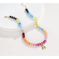 thumbnail image 5 of Women's Initials Necklace, Colorful Beaded Gemstone Bubble Letter Pendant Necklace Natural Stone Summer Beach Handmade Gifts, 5 of 8