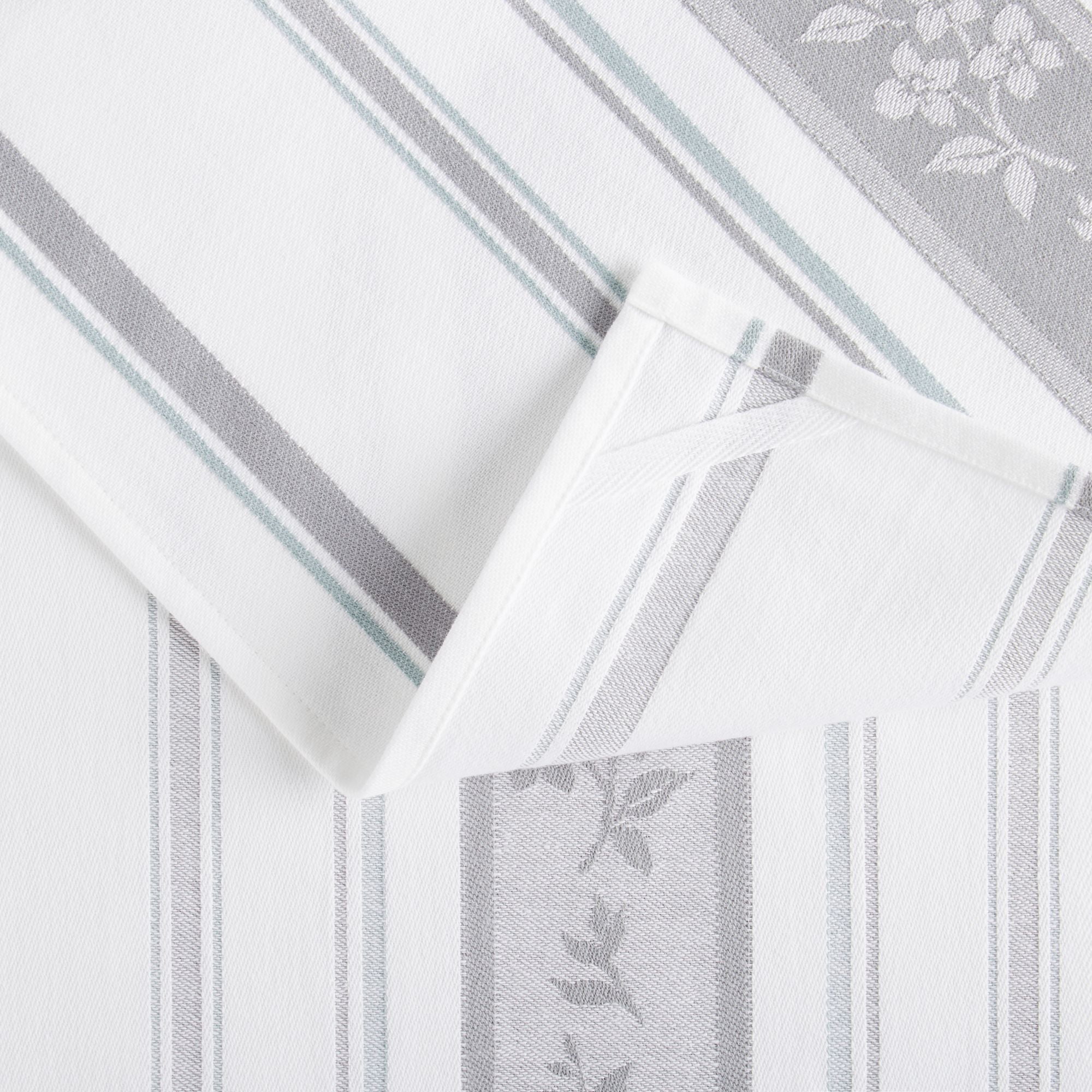 Martha Stewart Iris Kitchen Towel Cotton Kitchen Towel Set, Multicolor, 3 Piece