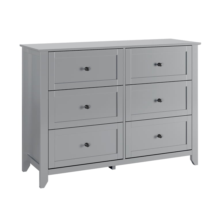 grey lacquer dresser J&M Furniture SET ITEM SR07-203+SR10-203 Giulia Dresser & Mirror in Matte Gray Lacquer & Metal