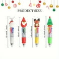 thumbnail image 5 of 48 pcs Christmas Multicolor Ballpoint Pens 4 Colors in 1, Retractable 0.7mm Cartoon Cute Fun Pens for Santa Snowman Writing Pens (Random style), 5 of 7