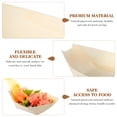 thumbnail image 3 of Platos desechables para sushi, barco de madera, bandejas de papel para comida, barcos de madera de bambú a granel para bodas, 100 unidades, 3 of 6