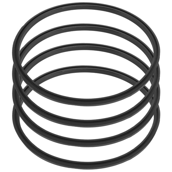 ETEREAUTY 4-Pack Silicone Bottle Lid Sealing , Black Leakproof Gaskets for Travel, Home, and Outdoor Use