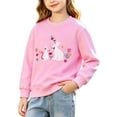 thumbnail image 2 of HVOBTTY Fall/Winter Toddler Boys Girls Sweatshirt Embroidery Long Sleeve Crew Neck Pullover Casual Sport Daily Tops, Size 1-7 Years, 2 of 4