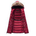 thumbnail image 4 of ELORA Women’s Heavyweight Mid-Length Vegan Down Puffer Parka with Detachable Hood and Faux Fur Trim, 4 of 4