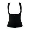thumbnail image 3 of Black Waist Trainer Front Zipper for Women Neoprene Body Shaper for Gym Workout Waist Training FREE Eyeglass Pouch by Juniper's Secret (Black, XXL - US 10/12), 3 of 4