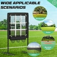 thumbnail image 4 of 9 Hole Pitching Net Baseball Pitching Target with Strike Zone, Softball Pitching Aid Net, 3 Level Adjustable Height, Portable Training Equipment for Hitting and Pitching Practice, 4 of 8