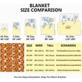 thumbnail image 3 of Fall Throw Blanket - Pumpkin Maple Leaf Autumn Blanket - Thanksgiving Fall Decor Gift - Ultra Plush Cozy Lightweight Thanksgiving Pumpkin Blanket for Sofa,Bed,Couch - 50"x60"-Teens/Travel Size, 3 of 6