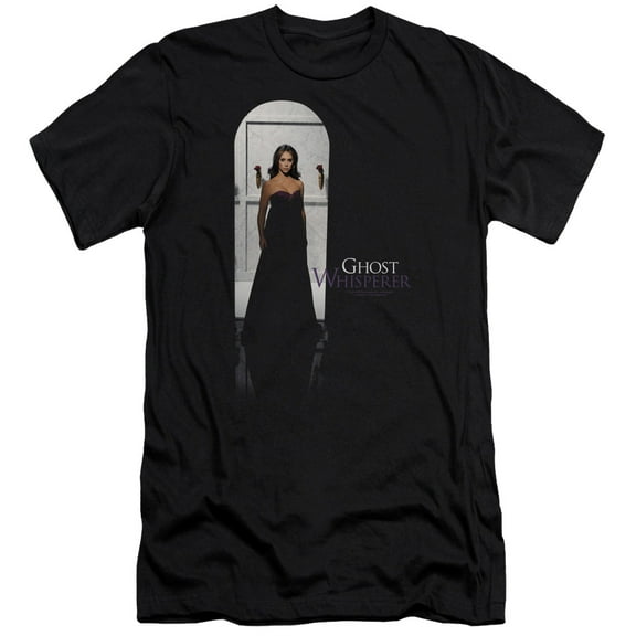 Ghost Whisperer Doorway Premium Canvas Adult Slim Fit 30/1 T-Shirt Black