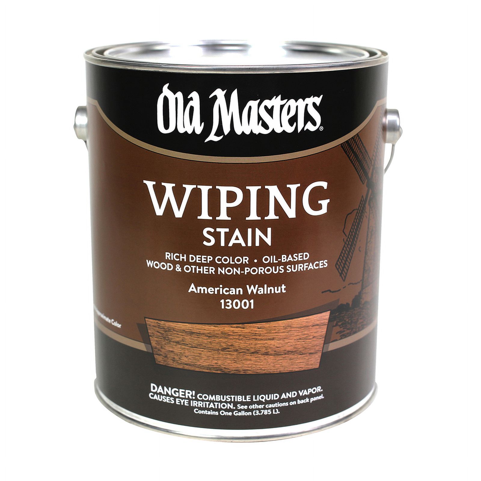 Old Masters Semi-Transparent American Walnut Oil-Based Wiping Stain 1 gal - image 2 of 3