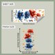 thumbnail image 3 of HaoXun Vibrant Floral Wall Decals for Bedroom & Living Room Decor - Peel and Stick Removable PVC Stickers, 39x90cm Self-Adhesive Wall Art, 3 of 7