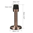 thumbnail image 2 of Uxcell Door Stopper with Rubber Tip Zinc Alloy Brushed Copper Tone 2 Pack, 2 of 5