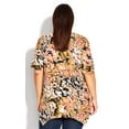 thumbnail image 2 of Avenue Women's Plus Size Sharkbite Print Top Short Sleeve V-Neckline, Female, 2 of 4