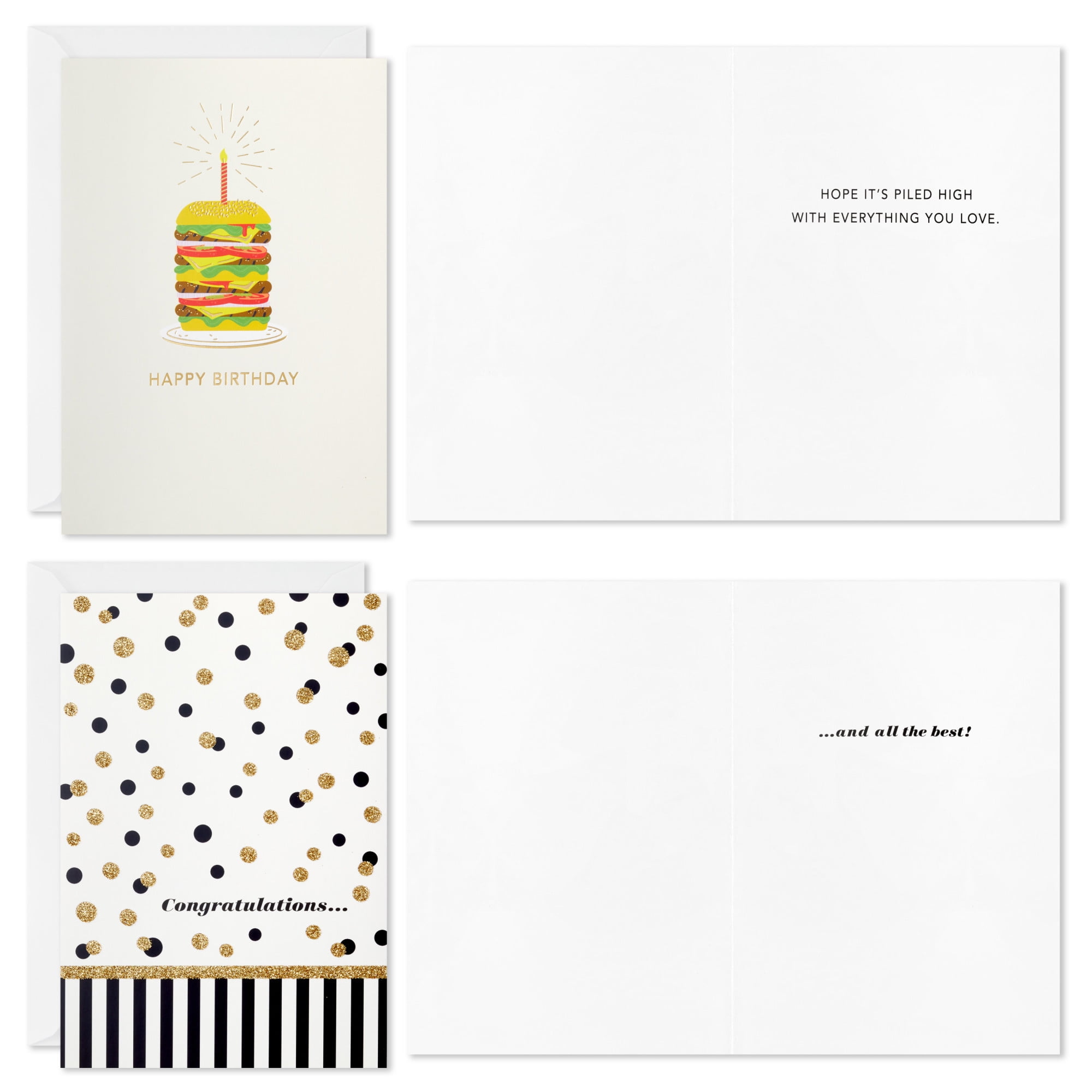 Hallmark Assorted Multi-Occasion Cards (Upbeat and Inspiring), Pack of 12