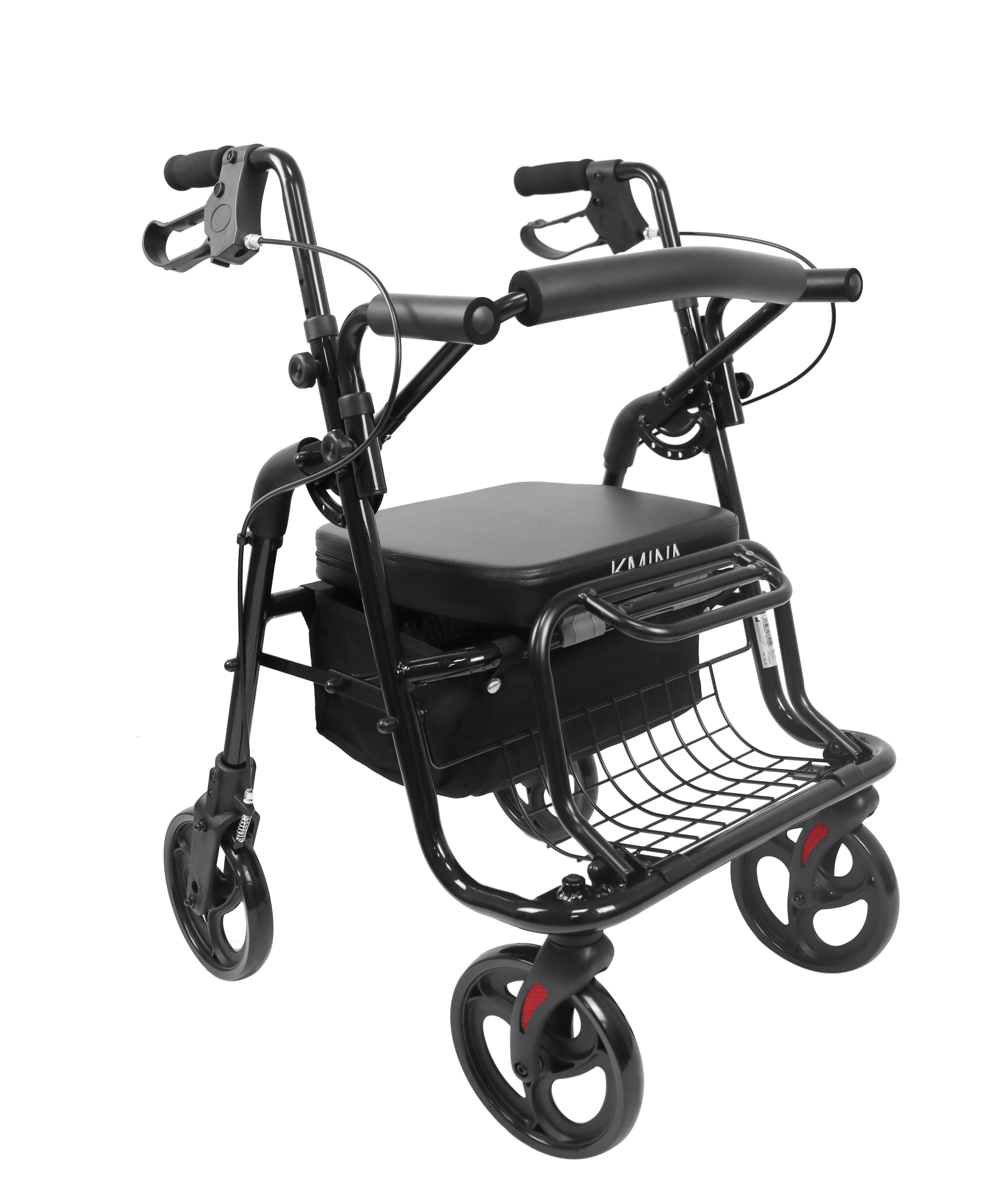 KMINA - Rollator Wheelchair Combo Narrow, 2 in 1 Rollator Walker ...